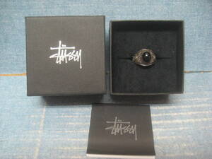 ☆希少 STUSSY ステューシー SILVER カレッジリング 1980 サイズ 18号 ☆