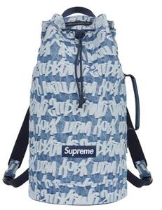 【新品】Supreme Fat Tip Jacquard Denim Backpack COLOR/STYLE：Blue