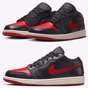 ★売切★NIKE AIR JORDAN1 LOW黒赤ブレッドwmnsUS12(29cm)新品国内正規品★ダンクSBAIRMAXジョーダン1OGBRED