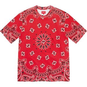 激レア 新品 Supreme 21SS Small Box Tee Bandana Red シュプリーム スモール ボックス Tシャツ バンダナ レッド Logo ロゴ 赤 S Small