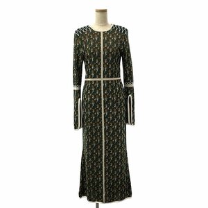 Mame Kurogouchi / マメクロゴウチ | 2023SS | Pedicel Jacquard Knit Dress ドレス ワンピース | 1 | グリーン/オレンジ/ホワイト