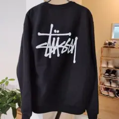 スウェット　M　ベーシック　STUSSY　黒