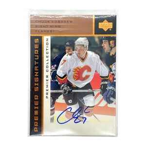 UPPER DECK NHLカード PREMIER COLLECTION CHUCK KOBASEW FLAMES #S-CK 中古 1