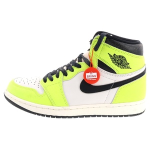 NIKE ナイキ AIR JORDAN1 HIGH OG VOLT エアジョーダン1 ボルト ハイカットスニーカー イエロー 555088-702 US8.5/26.5cm