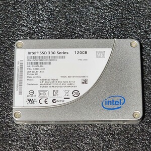 INTEL SSD 330 SERIES(SSDSC2CT120A3) 120GB SATA SSD 正常品 2.5インチ内蔵SSD フォーマット済 PCパーツ 動作確認済 128GB