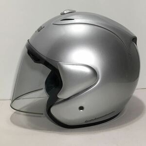 古い ヘルメット 詳細不明(検索 Arai SZ RAM SNELL サイズ61〜62cm アライ ジェットヘルメット 銀色系? 1996年? sz-ram1/sz-Ram ? レトロ