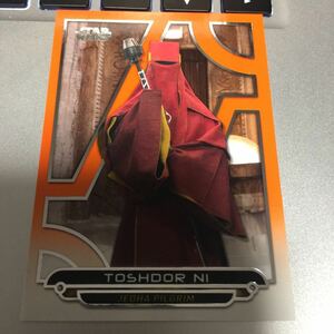 2018 topps スターウォーズ GALACTIC FILES TOSHDOR NI オレンジ