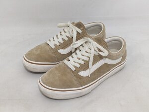 VANS バンズ V36CF SUEDE OLD SKOOL MILK TEA ローカットスエードスニーカー 596210-0007 サイズ：24cm ベージュ