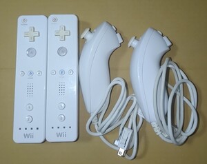 Wiiリモコン　ヌンチャク　2個セット シロ 　ホワイト