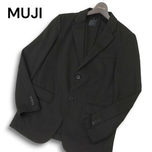 23AW★ MUJI 無印良品 通年 アンコン テーラード ジャケット Sz.S　メンズ 黒　C4T08696_A#O