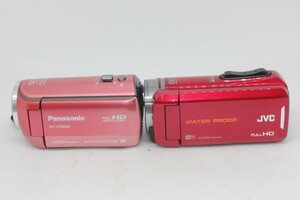 【ビデオカメラ2点まとめ売り】Panasonic HC-V300M・JVC GZ-RX130 #0093-1255