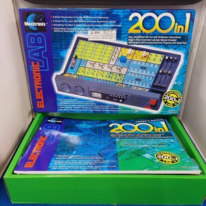 ★未使用/保管品★Maxitronix Electronic LAB 200in1★電気 電子 工作 電子回路 実験 知育玩具★MX-907★