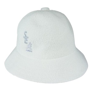 WIND AND SEA ウィンダンシー 0397BC × KANGOL カンゴール バルミューダ カジュアル バケットハット ホワイト系 M【中古】