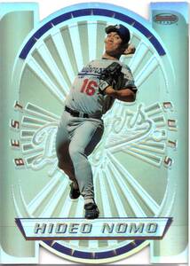 野茂 英雄 ダイカット 1996 Bowmans Best Cuts Refractors #8 Hideo Nomo