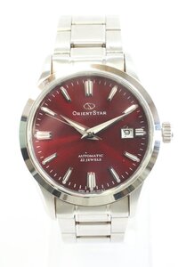 ORIENT STAR オリエントスター DV00-C0-B 裏スケ 自動巻き デイト メンズ 腕時計 シルバカラー 稼働品 3591-HA