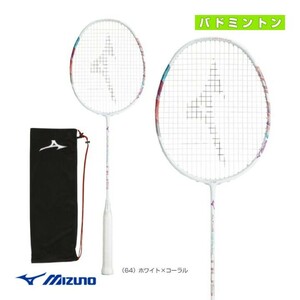 【MIZUNO 73JTB30264 4U6】 MIZUNO(ミズノ) アルティウス 02 SOLEAR ホワイト/コーラル 4U6 バドミントンラケット 新品未使用ケース付 