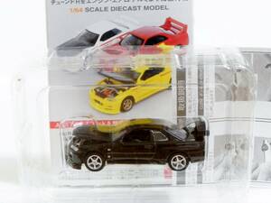 タルガ タッカー 1/64 チューンド 日産 スカイライン GT-R R34 ブラックパールメタリック NISMO LM GT4 targa TACCAR エンジン再現