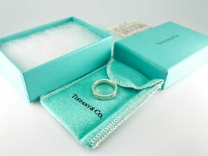 ★TIFFANY＆Co. ティファニー 1837 T&CO ナロー リング/指輪【約7号】シルバー925 Ag925　箱・保存袋付き★