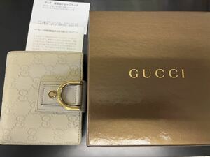 GUCCI グッチ　財布　used 箱　ショップカード付