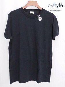 G077a [春夏][人気] SAINT LAURENT PARIS サンローランパリ 半袖 Tシャツ M ブラック タイガープリント 綿100% 429373 Y2OO1 | トップス Y