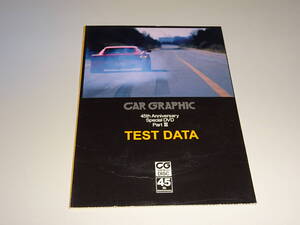 ■CAR GRAPHIC 45th Anniversary Special DVD PartⅢ TEST DATA■