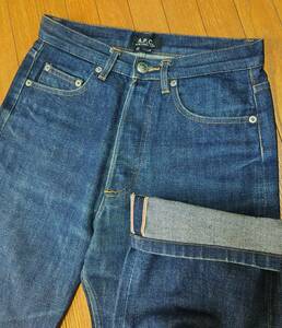 A.P.C. アーペーセー BOOTLEG デニムパンツ セルビッチジーンズ ジーパン 赤耳 28 W68 メンズ レディース 日本製