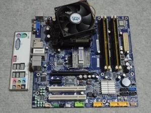 【中古】CPU(Intel Core2 Quad Q9450) + マザーボード(FOXCONN G33M05G1) + メモリ(2GB2枚 + 1GB2枚 6GB)セット