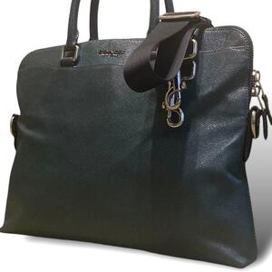 希少色 COACH コーチ ビジネスバッグ ブリーフケース ショルダーバッグ 2way ベケット A4収納可 レザー グリーン F68029 メンズ