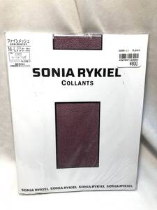 SONIA RYKIEL ソニアリキエル メッシュ・ストッキング サイズML　ファインメッシュ ルージュ・リュビ(エンジ系) 未使用