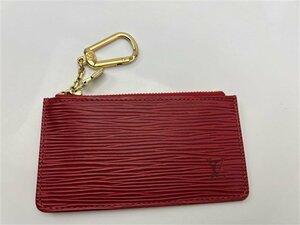 ルイヴィトン エピ ポシェットクレ 小銭入 小物 財布 キーリング LOUIS VUITTON コイン入 M6380E 美品