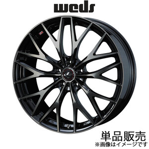 レオニスMX WRX STI VAB 19インチ アルミホイール 1本 パールブラック ミラーカット/チタントップ 0037447 WEDS LEONIS MX