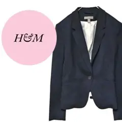 【エイチアンドエム】H&M♡テーラードジャケット♡シングル【36】S♡ネイビー