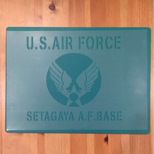 No.104 ステンシルシート U.S.A.F. US AIR FORSE ver2 U.S. 男前 ステンシルプレート ミリタリー アーミー