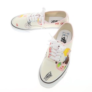 【中古】バンズ VANS × JAVIER CALLEJA オーセンティック スニーカー オフホワイトxライトピンク【サイズ27cm】