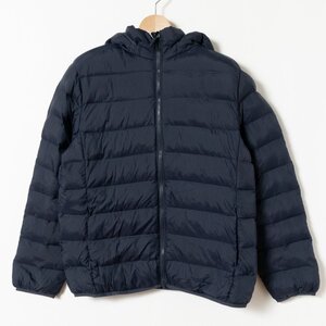 タグ付き 未使用 UNIQLO ユニクロ KIDS キッズ 子供服 ウォームパデット ウォッシャブルパーカー ネイビー 160cm 防寒 中わた ポリエステル