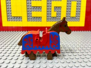 ☆装甲馬☆ レゴ　動物ミニフィグ　馬　ドラゴンナイト　ブラックナイト　( LEGO 人形 甲冑 お城シリーズ　　C102902