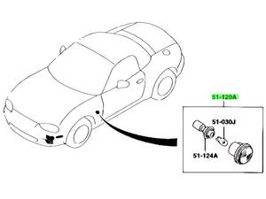 ★超希少 未使用 純正 マツダ フロント フェンダーマーカー リフレクター サイドマーカー ウインカー ロードスター NA8C NB6C NB8C MX-5