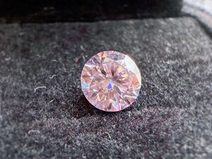 モアサナイト ライトパープル 薄紫 1.0CT 6.5mm ルース 裸石 証明書付き 人工ダイヤモンド モアッサナイト