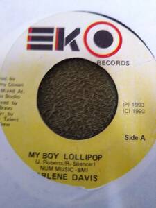 Nice Dancehall Cover Carlene Davis My Boy Lollipop 7inch Single from EKO Records