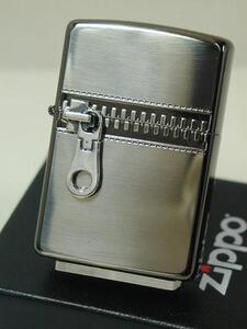 Zippo ジッパーZipperメタル（両面）黒ニッケル燻し・新品