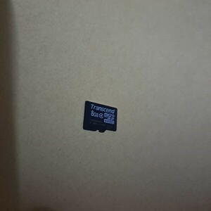 未フォーマット　Transcend micro SDHCカード　8GB メモリーカード