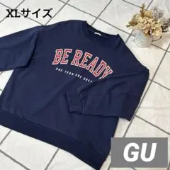 GU カレッジスウェット トレーナーネイビー XL