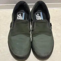 VANS スリッポン オリーブグリーン