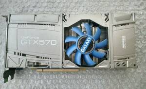 【中古パーツ】GALAXY NVIDIA GeForce GTX 570 グラフィックボード/ビデオカード PCI-E HDMI/DVI■K1290-2