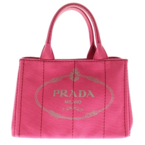 PRADA プラダ カナパ ファブリック 2WAYトートバッグ ピンク 1BG642