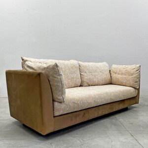 〓 アルフレックス arflex Aソファ ミディアム10 エーソファ A・SOFA MEDIUM 10 3シーターソファ フェザークッション アースカラー 廃盤