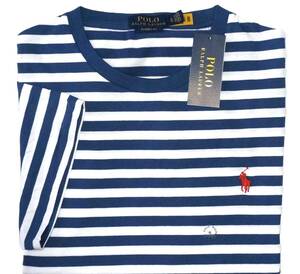 【新品】ラルフローレン ■ コットンTシャツ ■ メンズ XXL / US XL ■ ボーダー POLO RALPH LAUREN 正規品