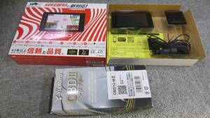 YUPITERU SUPER CAT　GPS&レーダー探知機 A340 ユピテル　OBDⅢアダプター電源付き