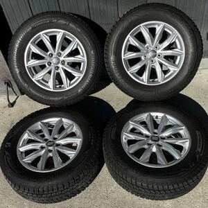 美品 235/65R17 スタッドレス 4本 セット アウディ 114.3 5H 2020年製 7J +34 ブリヂストン ブリザック DM-V3 中古 手渡しOK SUV 4WD