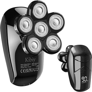 スキンヘッド シェーバースキンヘッド シェーバー Kibiy 5-in-1 5Dフローティングヘッド シェーバー メンズ 電気シェーバー 髭剃り